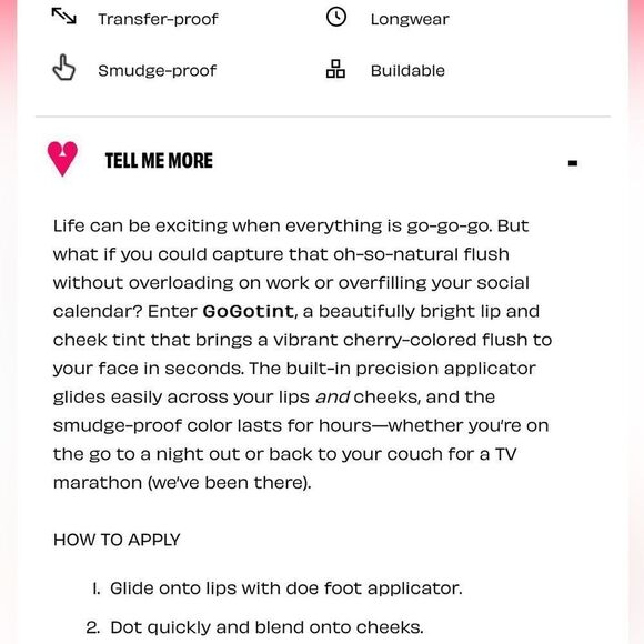 🌻 Benefit Gogo Tint Bright
Cherry Tinted Lip and Cheek Stain New FullSz - Picture 5 of 5